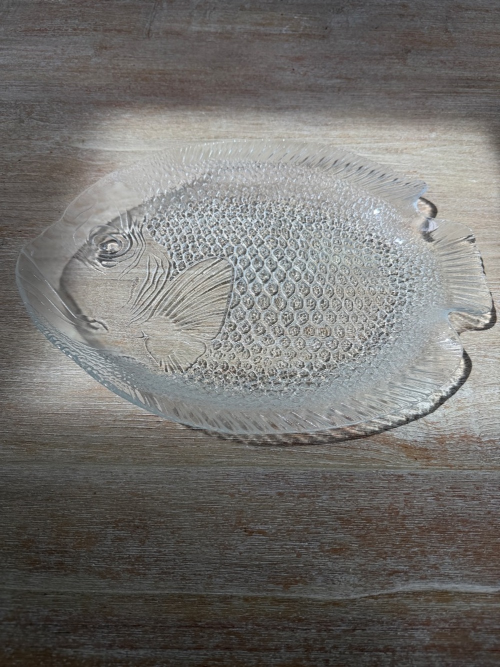 🌱 Vintage French Arcoroc Poisson Large Glass Fish Platter-Whimsy Fishermancore